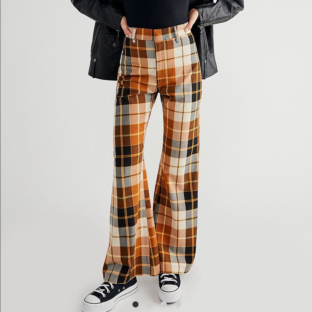 Free People Plaid Jules Pants